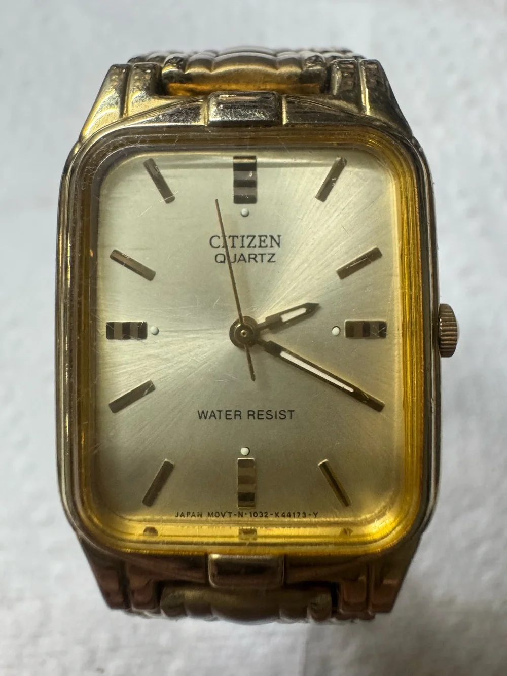 Citizen Gold-Tone Rectangular Men's Watch